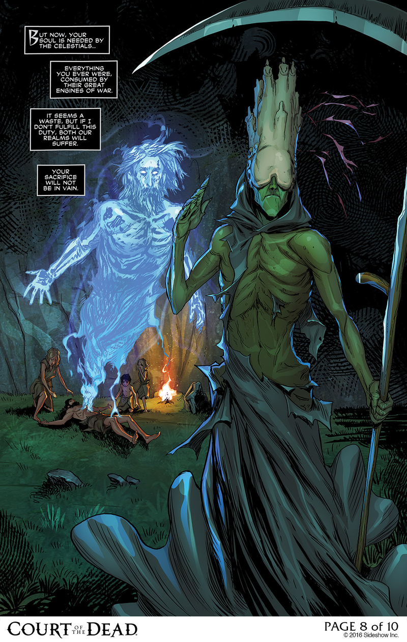 Illustration for article titled Death's Plans Revealed in Our Final Court of the Dead Comic Preview